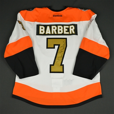 Bill Barber - Philadelphia Flyers - 50th Anniversary Alumni Game - Game-Worn Autographed Jersey w/C