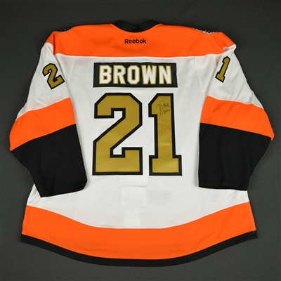 Dave Brown - Philadelphia Flyers - 50th Anniversary Alumni Game - Game-Worn Autographed Jersey 
