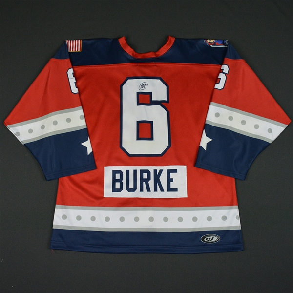 Courtney Burke - New York Riveters - 2016-17 NWHL Game-Worn Preseason Autographed Jersey