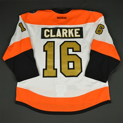 Bobby Clarke - Philadelphia Flyers - 50th Anniversary Alumni Game - Game-Worn Autographed Jersey w/C