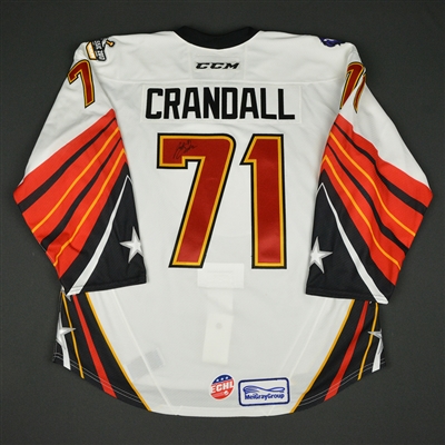Justin Crandall  - 2017 CCM/ECHL All-Star Classic - ECHL All-Stars - Game-Worn Autographed Jersey w/A - 1st Half Only