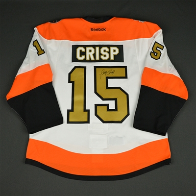 Terry Crisp - Philadelphia Flyers - 50th Anniversary Alumni Game - Ceremony-Worn Autographed Jersey 