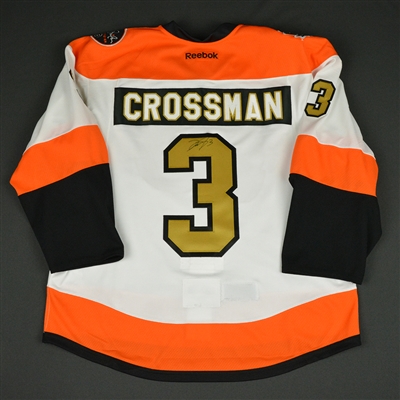 Doug Crossman - Philadelphia Flyers - 50th Anniversary Alumni Game - Ceremony-Worn Autographed Jersey 