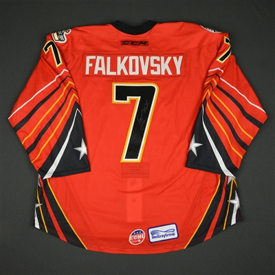 Stepan Falkovsky - 2017 CCM/ECHL All-Star Classic - Adirondack Thunder - Game-Worn Autographed Jersey - 1st Half Only