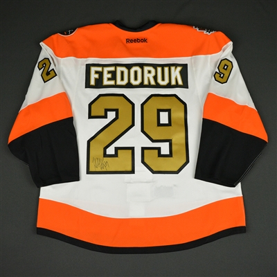 Todd Fedoruk - Philadelphia Flyers - 50th Anniversary Alumni Game - Game-Worn Autographed Jersey 