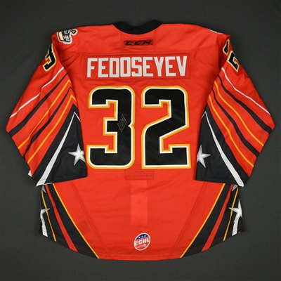 Alexander Fedoseyev - 2017 CCM/ECHL All-Star Classic - Adirondack Thunder - Game-Issued Autographed Jersey - 1st Half Only