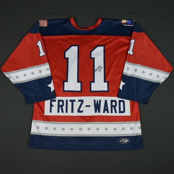 Morgan Fritz-Ward - New York Riveters - 2016-17 NWHL Game-Worn Preseason Autographed Jersey w/A