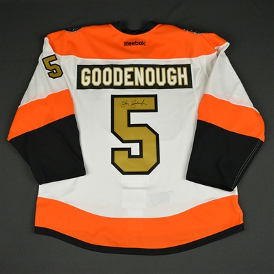 Larry Goodenough - Philadelphia Flyers - 50th Anniversary Alumni Game - Ceremony-Worn Autographed Jersey 