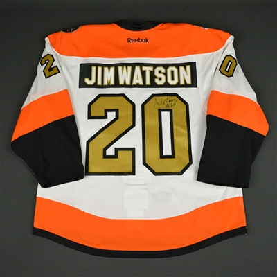 Jim Watson - Philadelphia Flyers - 50th Anniversary Alumni Game - Game-Worn Autographed Jersey 