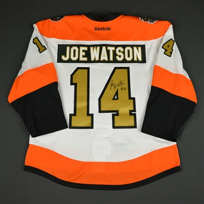 Joe Watson - Philadelphia Flyers - 50th Anniversary Alumni Game - Game-Worn Autographed Jersey w/A