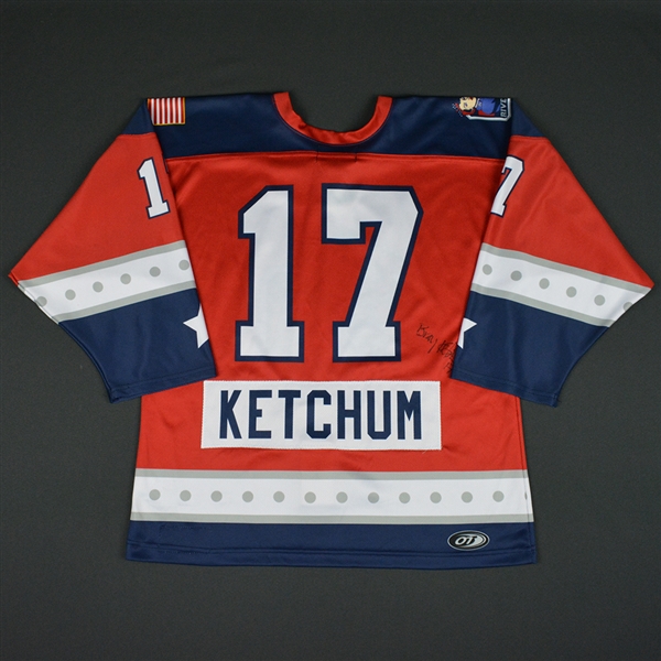 Bray Ketchum - New York Riveters - 2016-17 NWHL Game-Worn Preseason Autographed Jersey