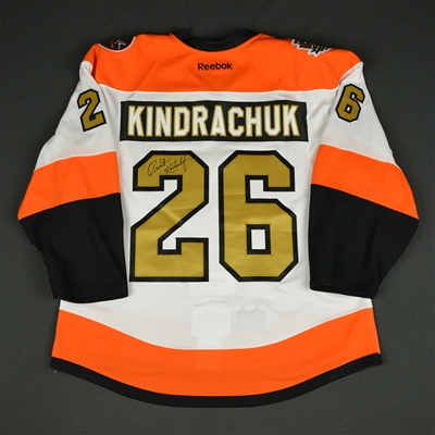 Orest Kindrachuk - Philadelphia Flyers - 50th Anniversary Alumni Game - Game-Worn Autographed Jersey 