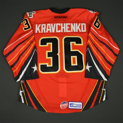 Dennis Kravchenko - 2017 CCM/ECHL All-Star Classic - Adirondack Thunder - Game-Worn Autographed Jersey - 1st Half Only