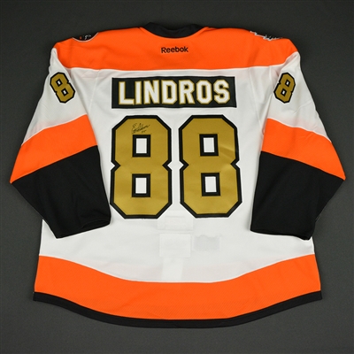 Eric Lindros - Philadelphia Flyers - 50th Anniversary Alumni Game - Game-Worn Autographed Jersey w/C