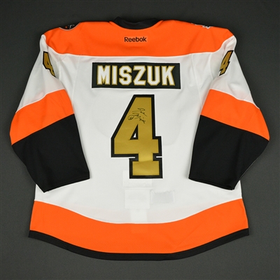 John Miszuk - Philadelphia Flyers - 50th Anniversary Alumni Game - Ceremony-Worn Autographed Jersey 