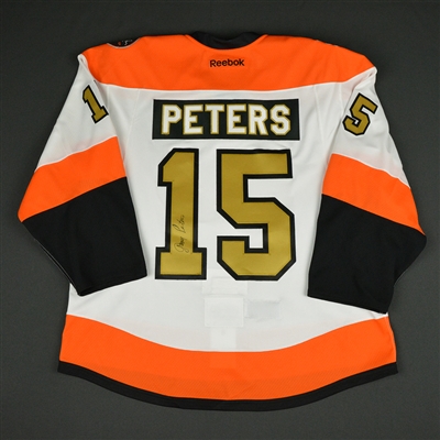 Gary Peters - Philadelphia Flyers - 50th Anniversary Alumni Game - Ceremony-Worn Autographed Jersey 