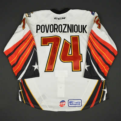 Sam Povorozniouk  - 2017 CCM/ECHL All-Star Classic - ECHL All-Stars - Game-Worn Autographed Jersey - 1st Half Only