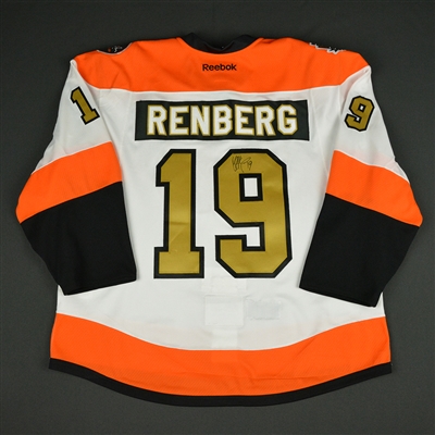 Mikael Renberg - Philadelphia Flyers - 50th Anniversary Alumni Game - Game-Worn Autographed Jersey 