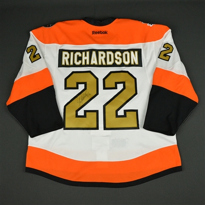 Luke Richardson - Philadelphia Flyers - 50th Anniversary Alumni Game - Game-Worn Autographed Jersey 