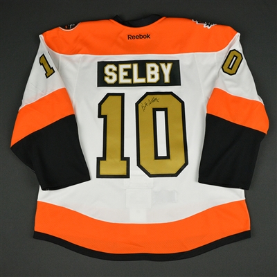 Brit Selby - Philadelphia Flyers - 50th Anniversary Alumni Game - Ceremony-Worn Autographed Jersey 