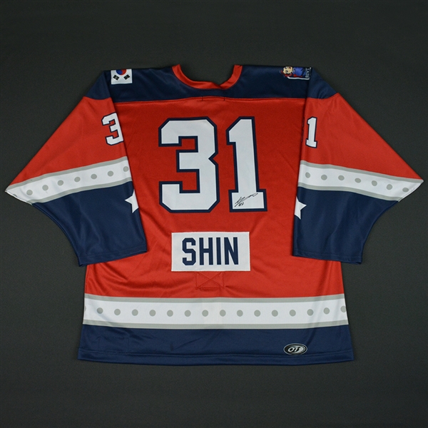 Sojung Shin - New York Riveters - 2016-17 NWHL Game-Worn Preseason Autographed Jersey