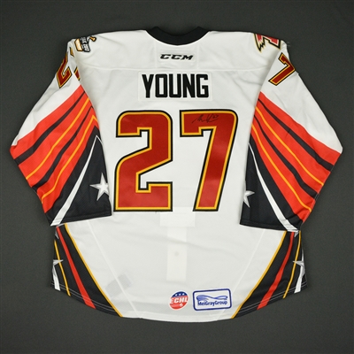 Michael Young - 2017 CCM/ECHL All-Star Classic - ECHL All-Stars - Game-Worn Autographed Jersey - 1st Half Only