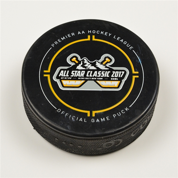 2017 CCM/ECHL All-Star Classic - ECHL All-Stars - Puck Control Relay-Used Puck (WINNER) - 1 of 1