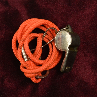 Set of 2 Personal Coaching Whistles - 1 Orange and 1 White 