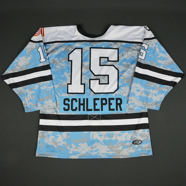 Anne Schleper- Buffalo Beauts - 2016-17 NWHL Game-Worn Military Appreciation Jersey