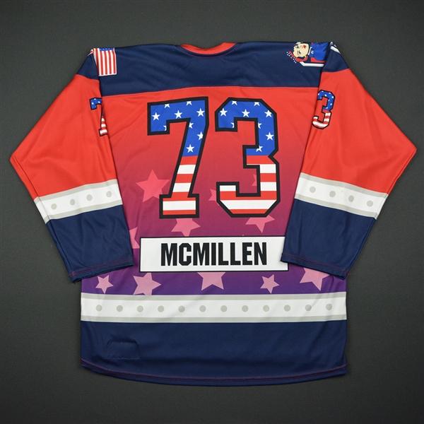 Milica McMillen - New York Riveters - Game-Worn Military Appreciation Day Jersey - Feb. 19, 2017