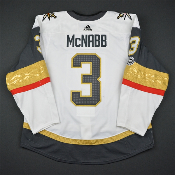 Brayden McNabb - Vegas Golden Knights - 2017-18 First Game in Golden Knights History - Game-Worn Jersey - 1st & 2nd Period only