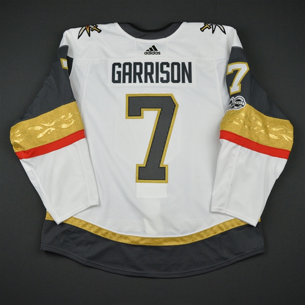 Jason Garrison - Vegas Golden Knights - 2017-18 First Game in Golden Knights History - Game-Worn Jersey - 1st & 2nd Period only