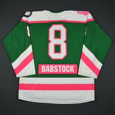 Kelly Babstock - Connecticut Whale - Game-Worn Strides For The Cure Jersey - Feb. 24, 2017