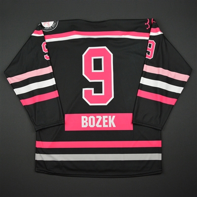 Megan Bozek - Buffalo Beauts - Game-Issued Strides For The Cure w/A Jersey - 2016-17 Season