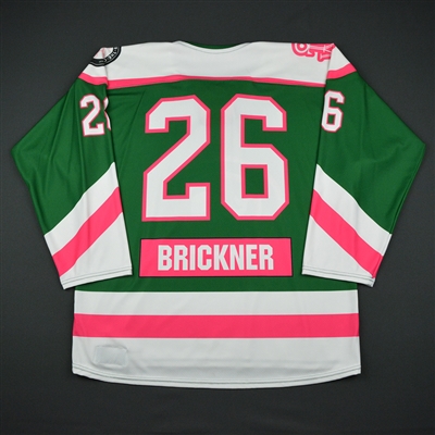 Jordan Brickner - Connecticut Whale - Game-Worn Strides For The Cure Jersey - Feb. 24, 2017