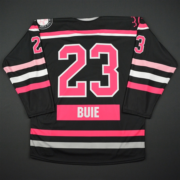 Corinne Buie - Buffalo Beauts - Game-Issued Strides For The Cure Jersey - 2016-17 Season
