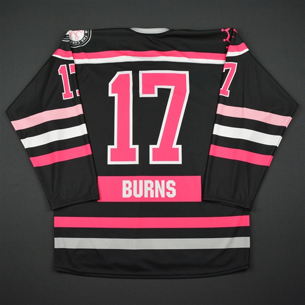 Jordyn Burns - Buffalo Beauts - Game-Issued Strides For The Cure Jersey - 2016-17 Season