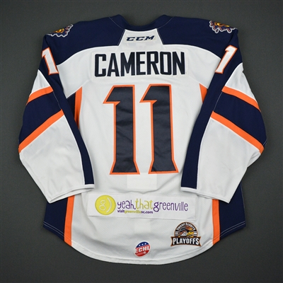 Bretton Cameron - Greenville Swamp Rabbits - 2017 Captains Club Game - Game-Worn Jersey w/C