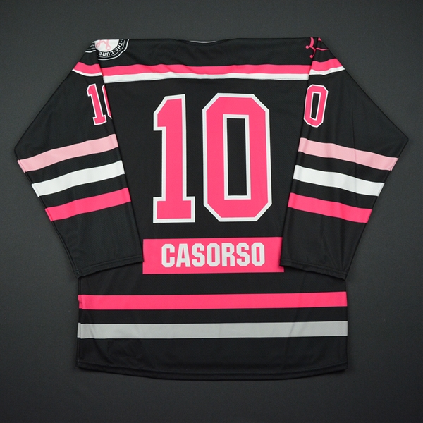 Sarah Casorso - Buffalo Beauts - Game-Issued Strides For The Cure Jersey - 2016-17 Season