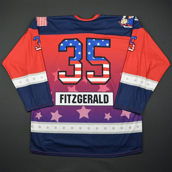 Katie Fitzgerald - New York Riveters - Game-Worn Military Appreciation Day Jersey - Feb. 19, 2017