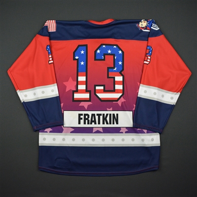 Kaleigh Fratkin - New York Riveters - Game-Worn Military Appreciation Day Jersey - Feb. 19, 2017