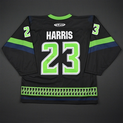 Brant Harris - Florida Everblades - 2017 Captains Club Game - Autographed Game-Worn Jersey w/C