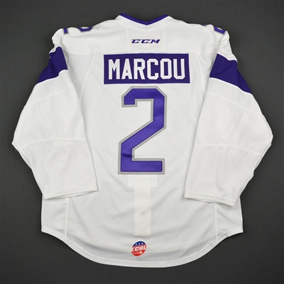Mike Marcou - Reading Royals - 2017 Captains Club Game - Game-Worn Jersey w/C