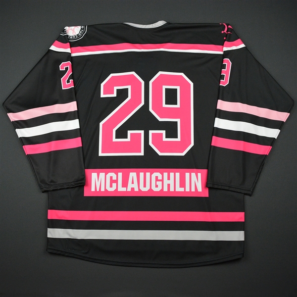 Brianne McLaughlin - Buffalo Beauts - Game-Issued Strides For The Cure Jersey - 2016-17 Season