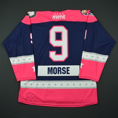 Rebecca Morse - New York Riveters - 2016-17 Game-Issued Strides For The Cure Jersey 