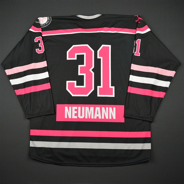 Kelsey Neumann - Buffalo Beauts - Game-Issued Strides For The Cure Jersey - 2016-17 Season