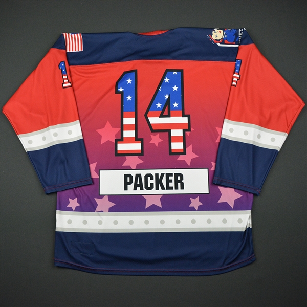 Madison Packer - New York Riveters - Game-Worn Military Appreciation Day w/A Jersey - Feb. 19, 2017