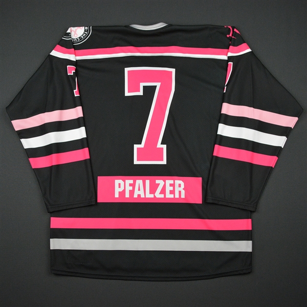 Emily Pfalzer - Buffalo Beauts - Game-Issued Strides For The Cure w/C Jersey - 2016-17 Season