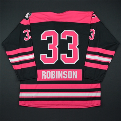 Natalie Robinson - Boston Pride - Game-Issued Strides For The Cure Jersey - Dec. 3, 2016