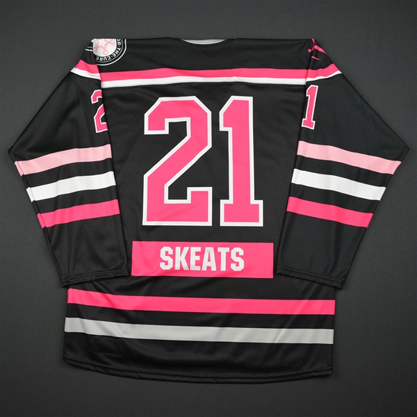 Devon Skeats - Buffalo Beauts - Game-Issued Strides For The Cure Jersey - 2016-17 Season